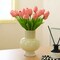 Pink Artificial Flowers 20 Pcs Fake Tulips Realistic Touch Spring Summer Fake Flowers for Home Decor, Outdoor Garden Parties and Wedding Decor